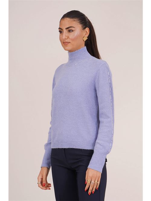 Maglia dolcevita Luckylu Milano | MA25PAPOWDER BLUE